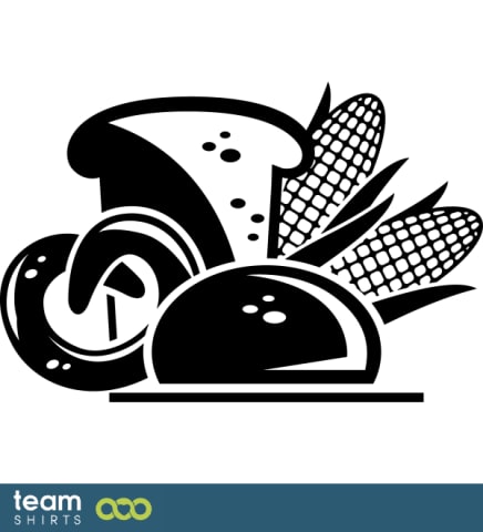 Corn with pretzel and bread