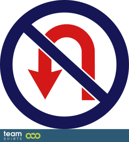 no turn sign