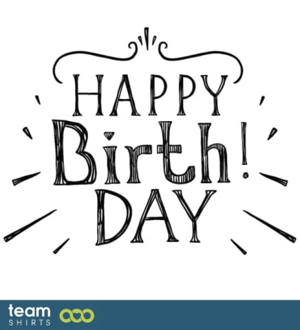 Happy birthday word art