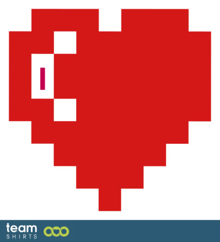 Pixelated heart
