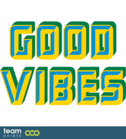 good vibes word art