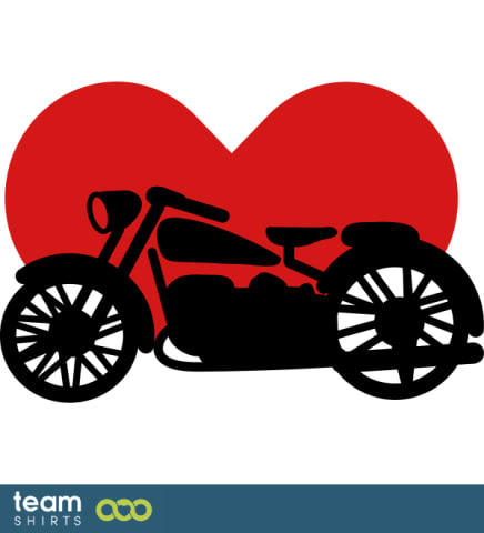 Motorcycle with Hearts