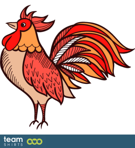 Cartoon rooster