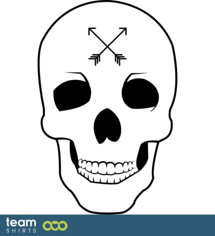 arrow skull