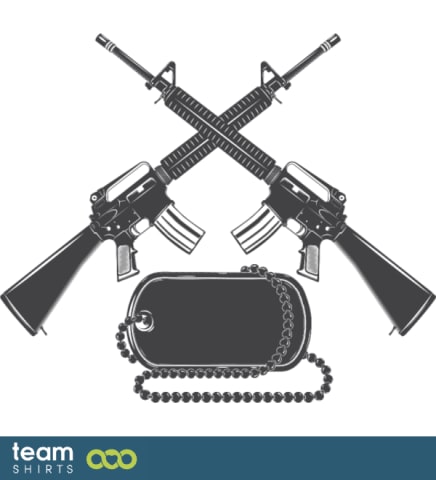 crossed guns