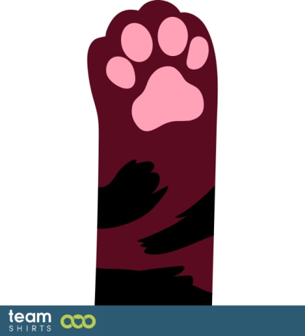 dark cat paw