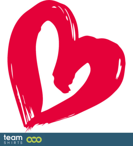 Painted heart