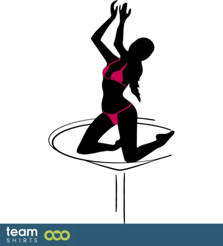 Woman in martini glass