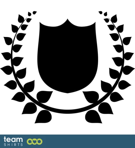 Shield with wreath