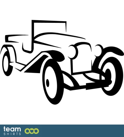 outline vintage car