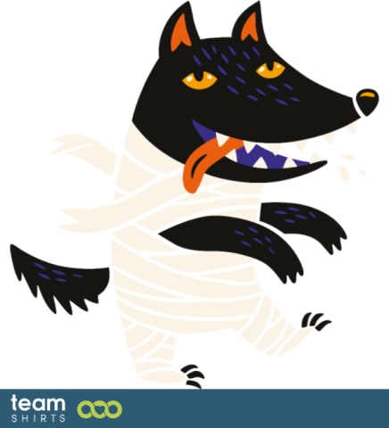 Wolf in halloween costume