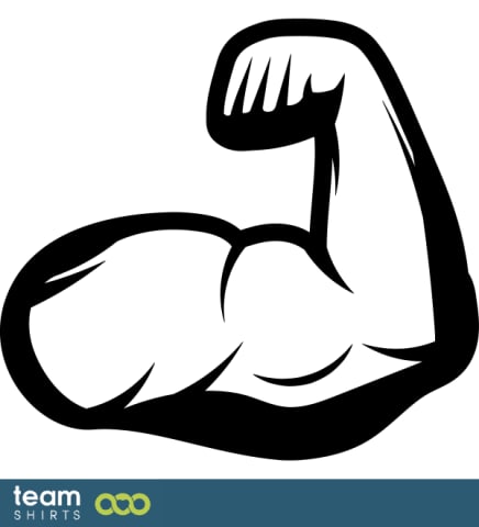 flexing arm