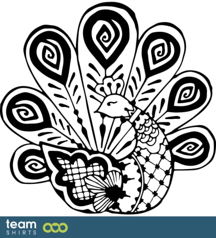 Henna peacock