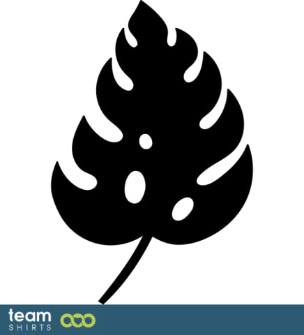 philodendron leaf silhouette