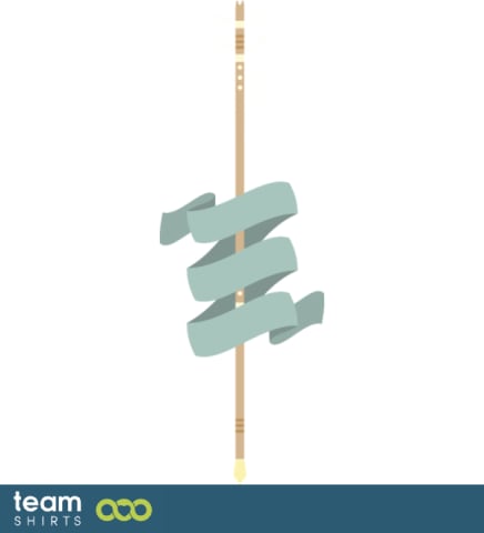 arrow with ribbon