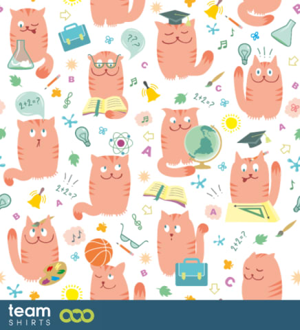 Cat students pattern
