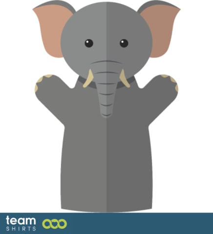 Hand puppet elephant