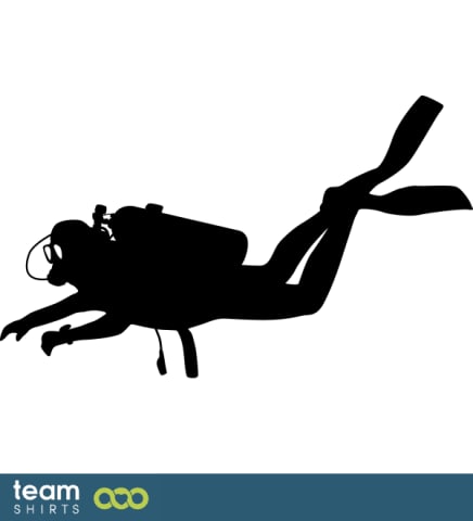 Diver silhouette