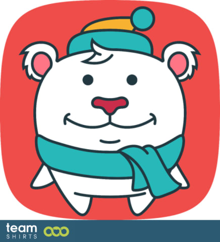 Cute Polarbear flat freexmas17mnr