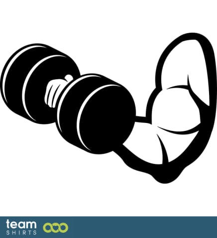 arm with dumbbell