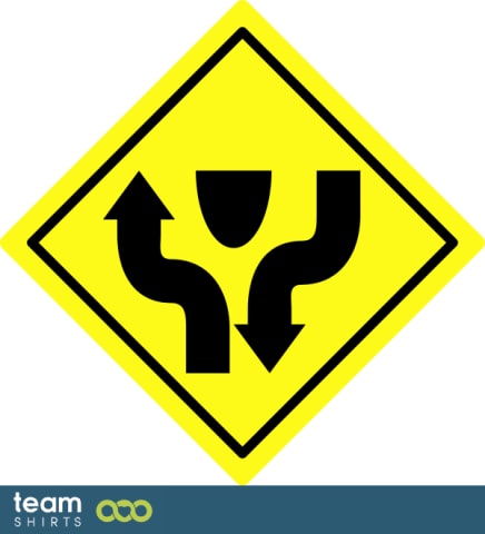 Traffic Sign Divided Highway