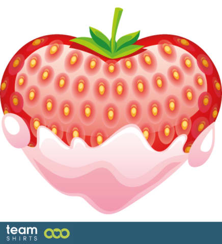 Sexy strawberry heart