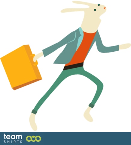 Rabbit business vectorstock 7595348