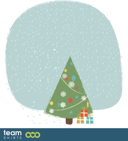 Snowflakes christmas tree