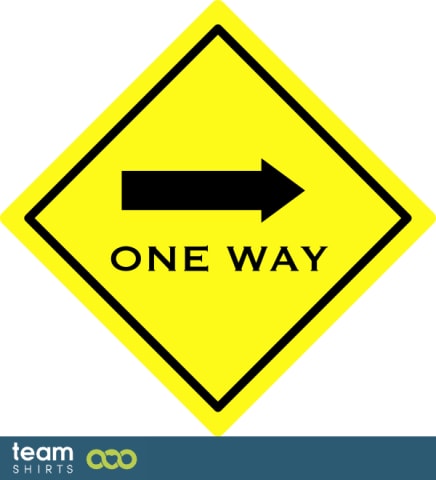 Traffic Sign One Way Lane
