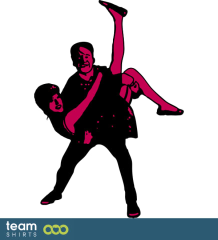 Rock'n'Roll dancing couple