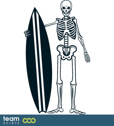Surfer skeleton