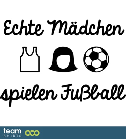 Echte Mädchen spielen Fußball