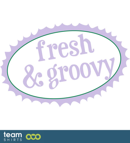 Fresh and groovy label