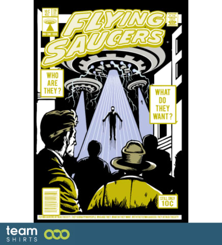 flying saucer comic cover