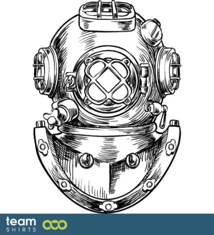 Antique diving helmet