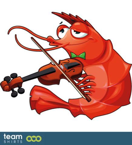 Crab playing Violin