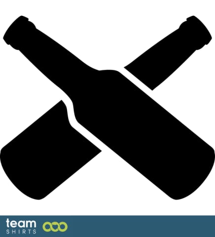 crossed beer