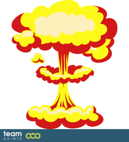 Explosion comic style