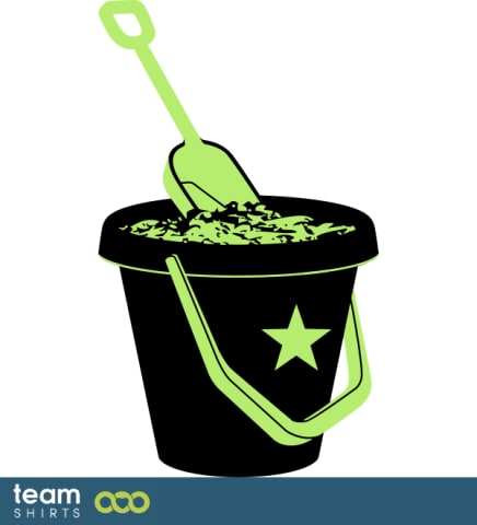 bucket with sand