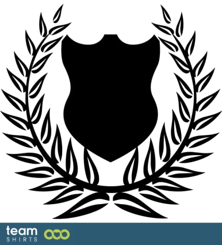 Shield with wreath