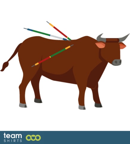 bull with arrows