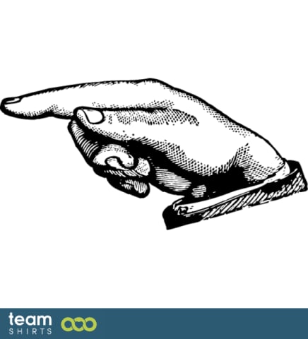 hand pointing left