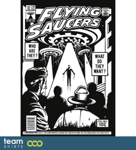 flying saucer comic cover