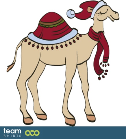Christmas camel