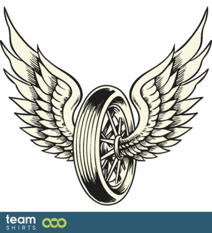 08 Tire Wings Motorcycle png vectorstock 1111952