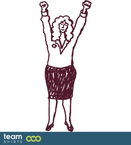 Woman arms up