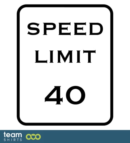 Traffic Sign Speed Limit 40