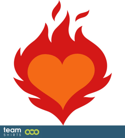 Burning heart