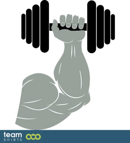 arm with dumbbell