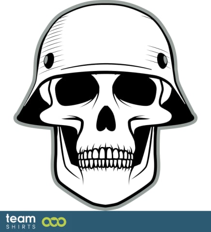 Skull of a soldier
